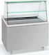 Bambas Frost CHF 110 Inox Vitrină încălzită cu cameră 2 Nivele cu Putere 1650W L110 x l90 x Î130 cm
