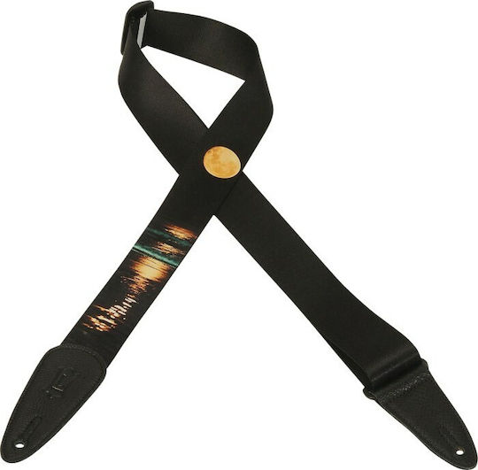 Levys MPDS2 2" Polyester Guitar Strap für Gitarre Schwarz