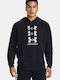 Under Armour Rival Multilogo Herren Sweatshirt mit Kapuze und Taschen Schwarz