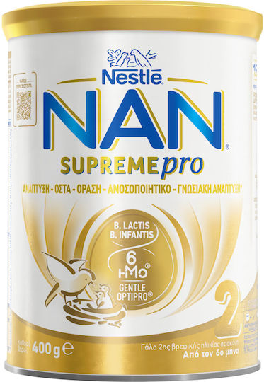Nestle Γάλα σε Σκόνη Nan Supreme Pro 2 για 6+ Μηνών 400gr