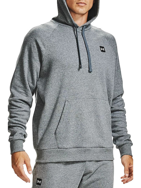 Under Armour Rival Φούτερ με Κουκούλα Heather Grey