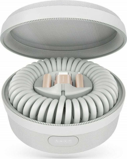 Vonmählen Allroundo Spiral USB to Lightning / Type-C / micro USB 1.2m 2A Cable Rose Gold (R014P0005)