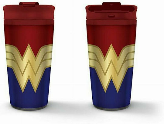 Pyramid International Wonder Woman Glass Thermos Stainless Steel 450ml Multicolour