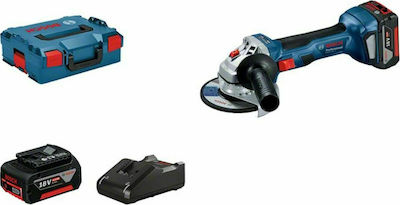 Bosch GWS 18V-7 Wheel 125mm Battery 2x4Ah