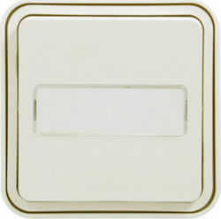 Hager Cubyko Complete Wall Push Bell Button wit...