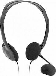 Defender Aura 102 3.5mm Auf dem Ohr Multimedia-Headsets mit Mikrofon und Verbindung 3,5 mm Klinke in Schwarz Farbe