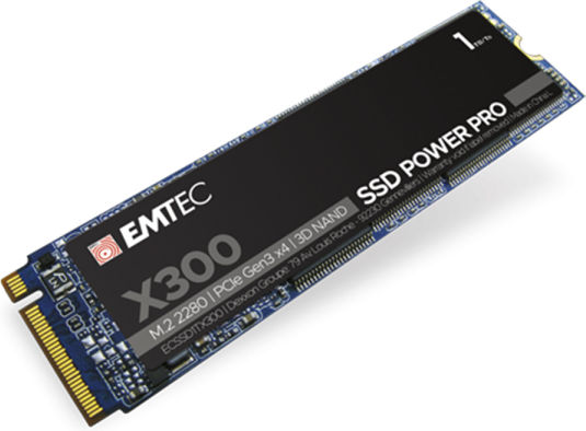 Emtec X300 SSD 1TB τύπου M.2 με σύνδεση PCI Express 3.0 ECSSD1TX300