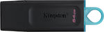 Kingston DataTraveler Exodia 64GB USB 3.2 Stick Μαύρο