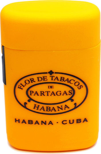 Habanos Partagas Winddicht Feuerzeuge Flamme Jet in Gelbe Farbe