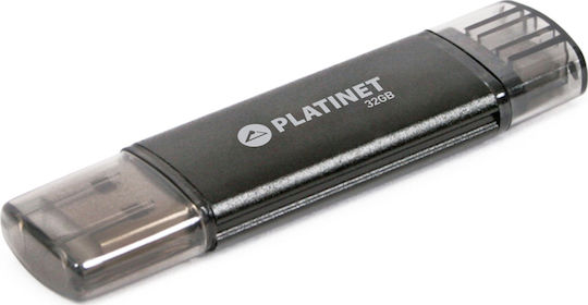 Platinet AX-Depo 32GB USB 2.0 Stick cu conexiune micro USB-B & USB-A Negru