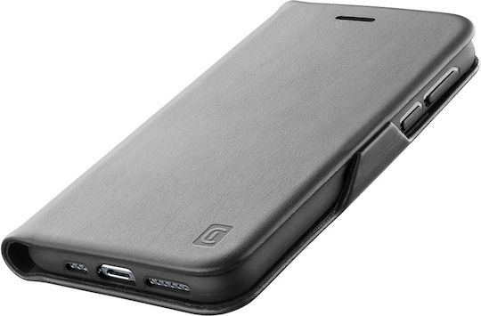 Cellular Line Book Piele artificială Negru (Redmi Note 9)
