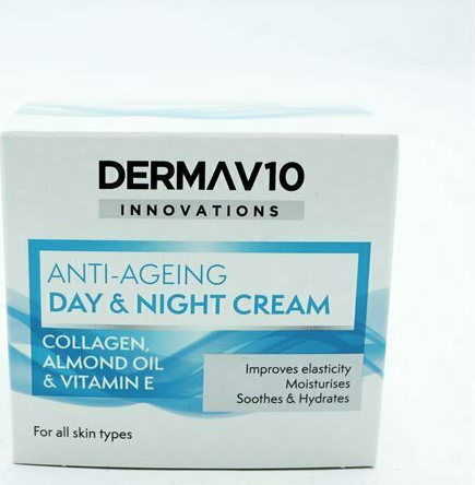 Derma V10 Anti Ageing Day & Night Cream Face 50ml