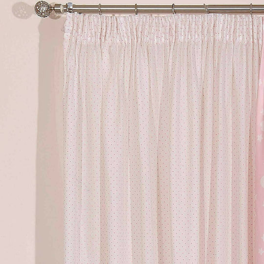 Viopros Kids Rod Pocket Curtain Confetti Pink 651475 140x270cm