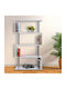 Bibliotecă Albă 80x30x145 cm