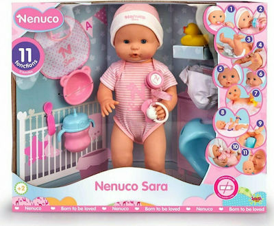 Giochi Preziosi Baby Doll Set Nenuco Sara for 2+ Years Old 42 cm.