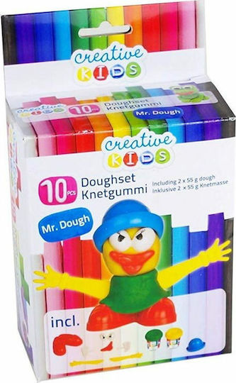 Creative Kids Knete Spiel-Set Mr. Dough Duck Für Alter 3+ 10er Pack