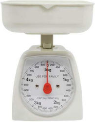 Ankor Analog Kitchen Scale 40gr/5kg White