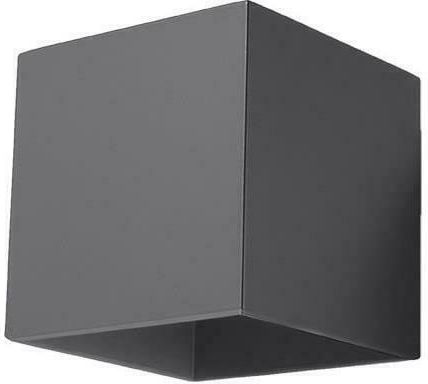 Sollux Quad 1 Modern Lamp Wall with Socket G9 Gray 13x13x13cm