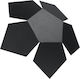 Sollux Penta Modern Lamp Wall with Socket G9 Black 26x26x15cm