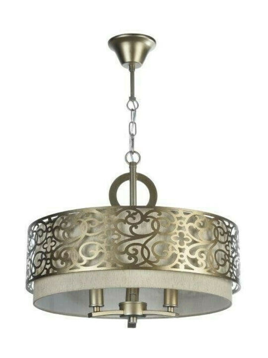 Maytoni Venera Pendant Light Three-Light for Socket E14, E.14 Gold