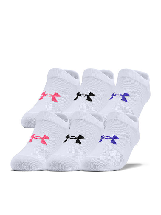 Under Armour Athletic Kids' Ankle Socks Essential White 6 Pairs