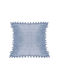 Makis Tselios Home Μαξιλάρι Καναπέ Pomy Fleece Blue 43x43εκ.