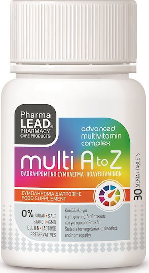 Pharmalead Multi A to Z Multivitamin for Energy, Immune System Boost & the Hair 30 x 1 capsules