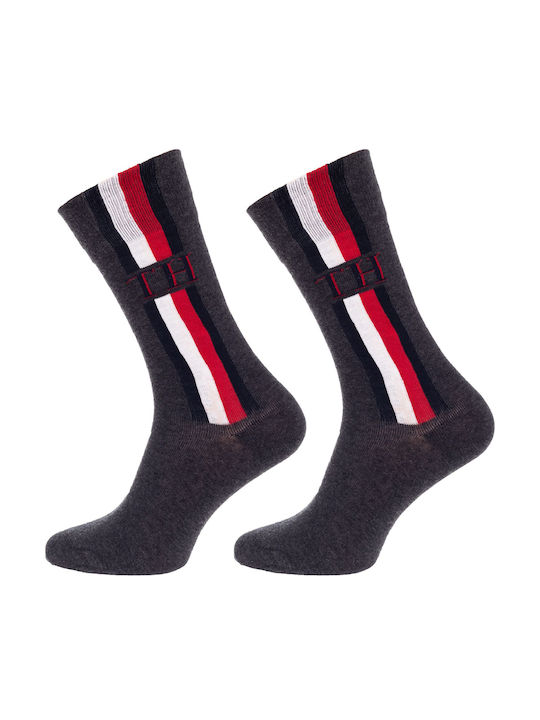 Tommy Hilfiger Iconic Чорапи с Дизайн сив меланж 2Пакет