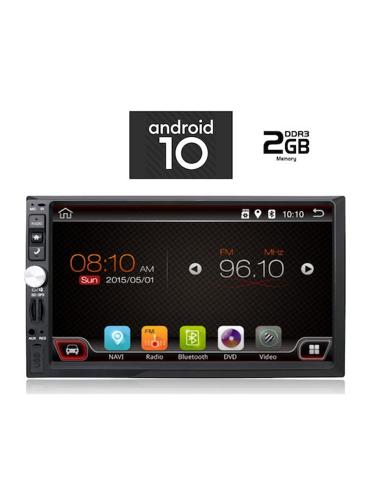 Digital IQ Car-Audiosystem 2DIN mit Klima (Bluetooth/USB/AUX/WiFi/GPS) mit Touchscreen 7"