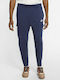 Nike Sportswear Παντελόνι Φόρμας με Λάστιχο Fleece Navy Μπλε