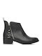 Leather Women's Ankle Boots Black