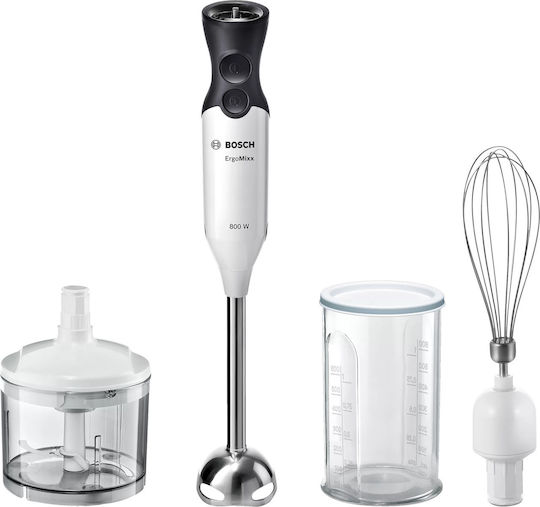 Bosch ErgoMixx Ραβδομπλέντερ με Ανοξείδωτη Ράβδο 800W Λευκό
