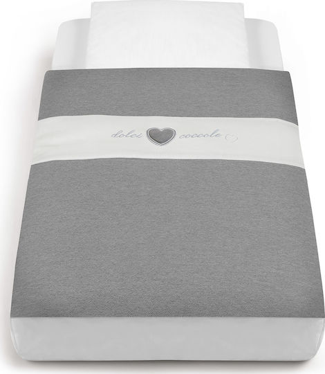 Cam Baby Crib Bedding Set 3pcs Gray