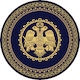 Eurofil Round Church Carpet Byzantium 483 Navy Ø200cm