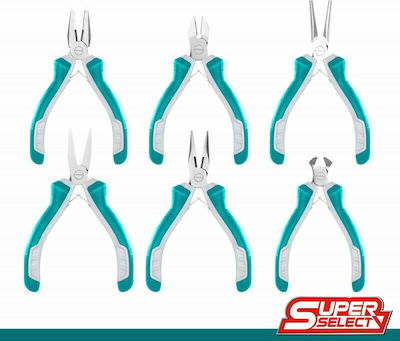 Total Pliers set Curved Electrician Length 115mm 6pcs