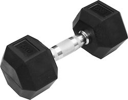 Pegasus Β-0111/1013 Rubber Hexagon Dumbbell 1 x 5kg