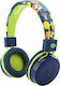 GoGEN HBTM 32BL Ασύρματα Bluetooth Παιδικά On Ear Ακουστικά με 15 ώρες Λειτουργίας Μπλε