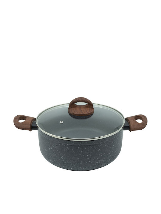 Human Marble Aluminum Stockpot 24cm