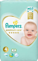 Pampers Premium Care Tape Diapers No. 4 for 9-14 kgkg 68pcs