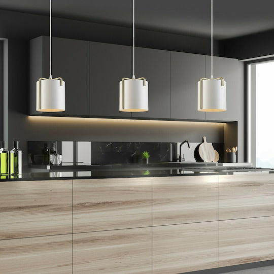 Hatzipantos Stores Pendant Light White with Socket E27 20cm