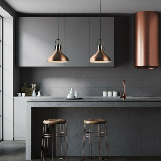 Hatzipantos Stores Pendant Light Bronze Bell with Socket E27 30cm