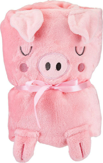 Sass & Belle Детско Одеяло За Гушкане И Люлка Pig 70x105см