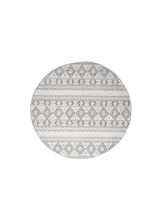 Royal Carpet 7399A Teppich Rund mit Fransen Linq Grey