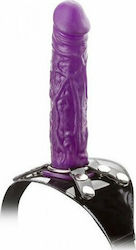 Seven Creations Lap Dancer Gurtzeug mit Einzeln Dildo 16.5cm in Schwarz Farbe