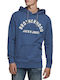 Jack & Jones Herren Sweatshirt Jacke mit Kapuze und Taschen Blau