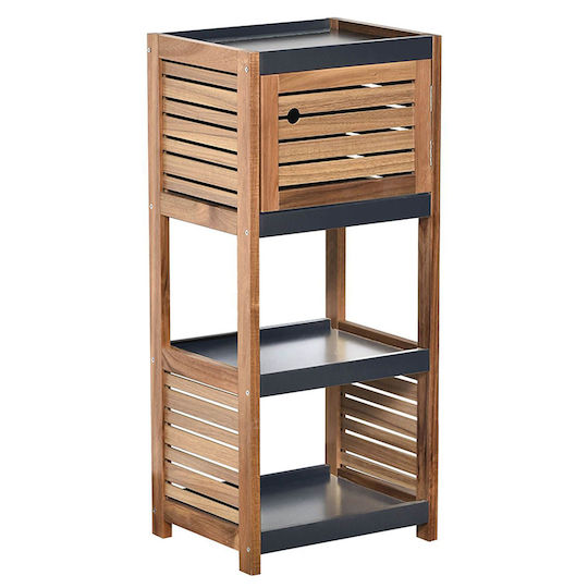 671 Element Floor Bathroom Column Cabinet L37xD30xH83cm Brown