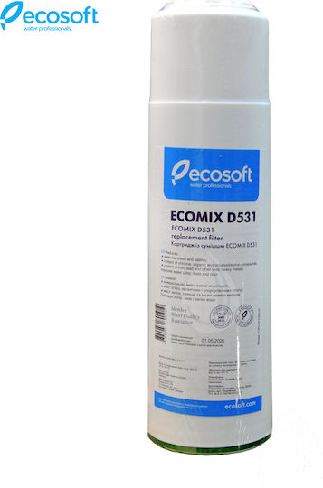 Ecosoft Upper and Lower Counter Water Filter Replacement from Activated Carbon 10" Ecomix D531 1pcs