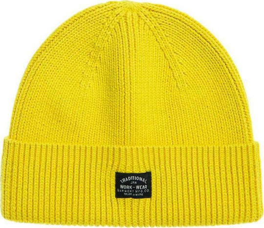 Storm Beanie Ανδρικός Σκούφος Πλεκτός σε Κίτρινο χρώμα