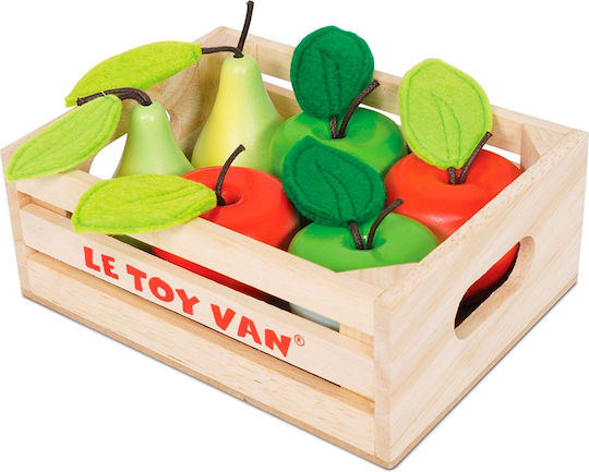 Le Toy Van Καφάσι με Μήλα και Αχλάδια από Ξύλο για 2+ Ετών 6τμχ