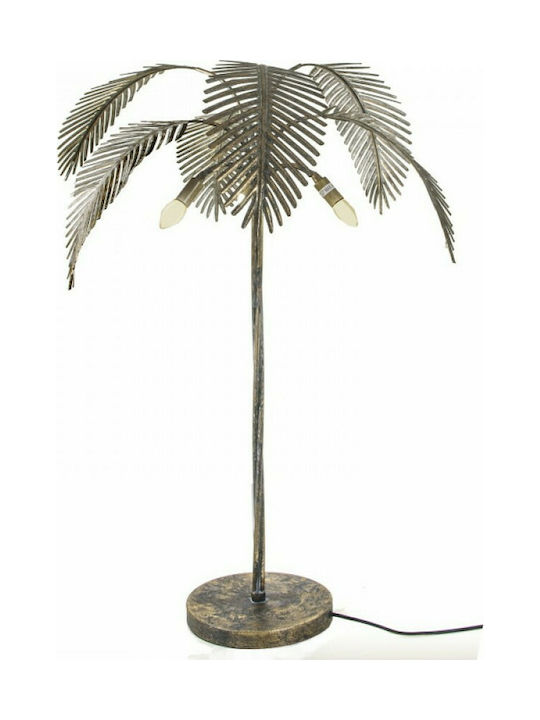 Zaros Palm Επιτραπέζιο Διακοσμητικό Φωτιστικό σε Μπρούτζινο Χρώμα